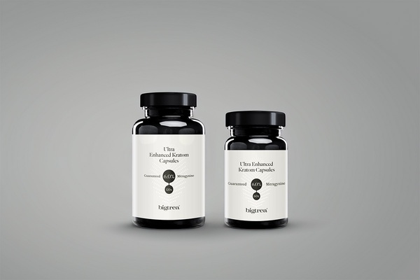 Produktová fotografie bigtrea Ultra Enhanced 6.0% Kratom Capsules